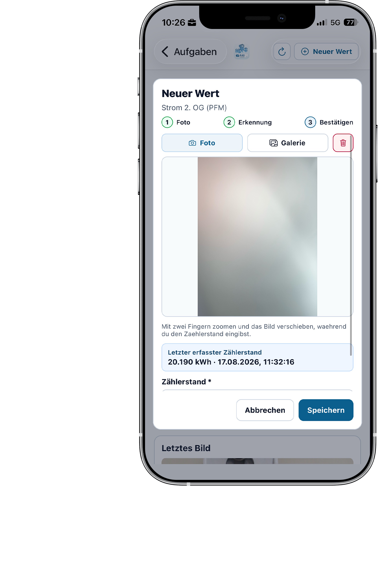 BAScloud App Ansicht 1