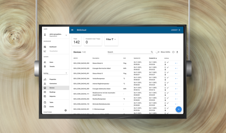 More transparency and faster data access: BAScloud gets new user interface